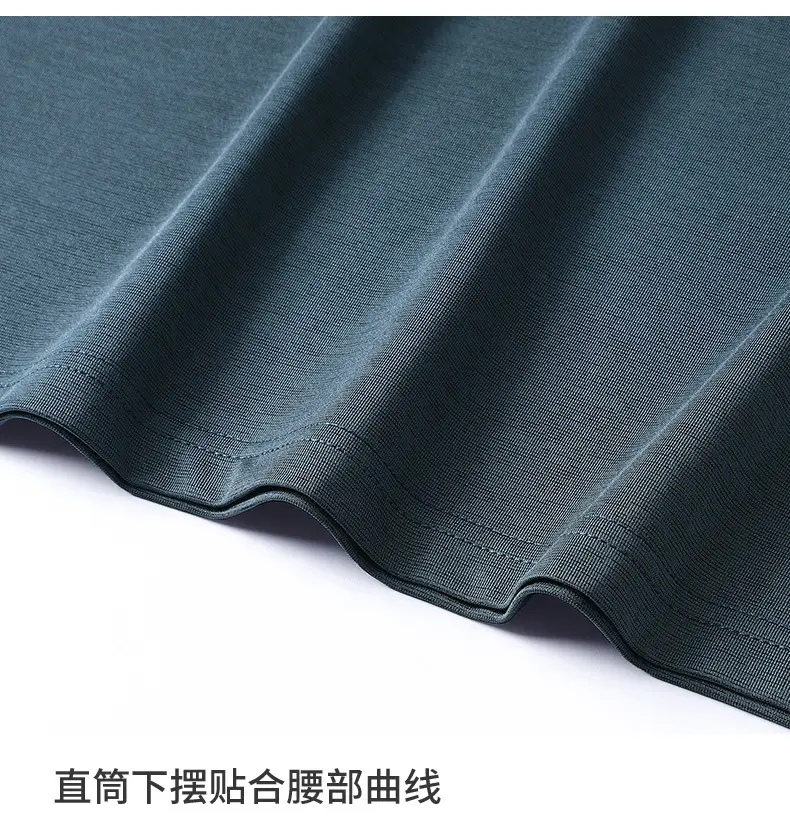 Men's Ice Silk Quick-Dry T-Shirt Dark Blue — feature 20
