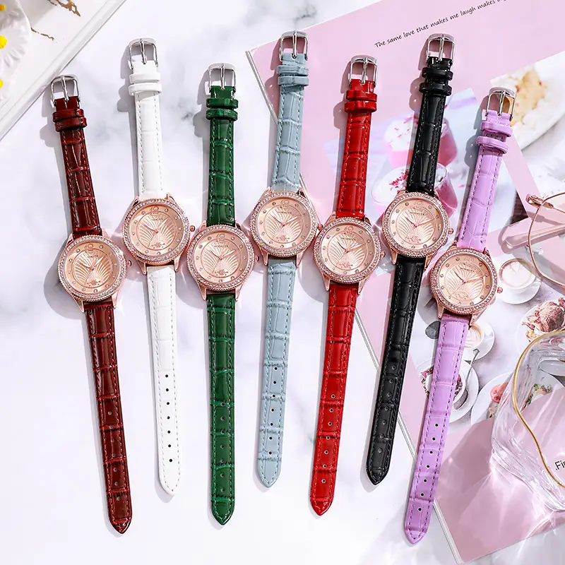 Women's Elegant Quartz Watch with Diamond Dial - Image 8
