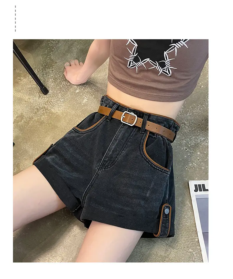 High-Waisted Denim Shorts for Women Summer Plus Size — feature 23