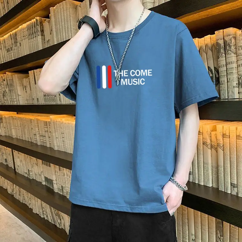 Men's Navy Blue Vogue Graphic T-Shirt Short Sleeve — feature 8