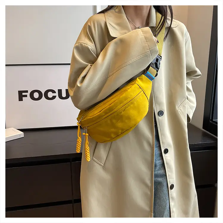 Orange Crossbody Bag for Women with Braided Strap — feature 16
