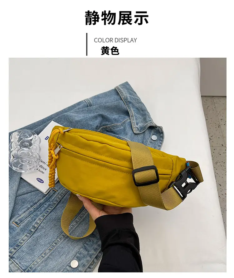 Orange Crossbody Bag for Women with Braided Strap — feature 19