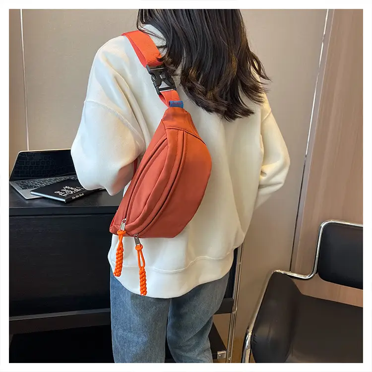 Orange Crossbody Bag for Women with Braided Strap — feature 28