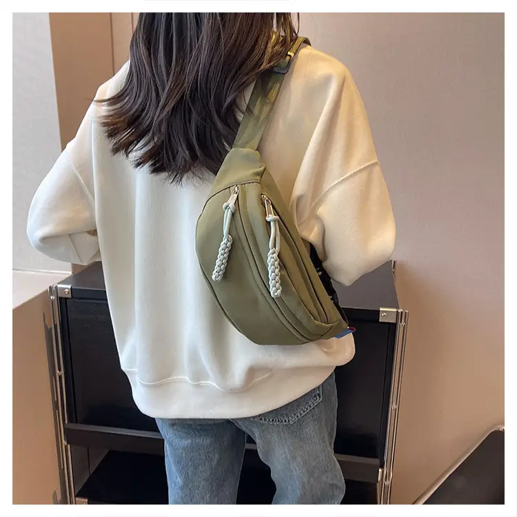 Orange Crossbody Bag for Women with Braided Strap — feature 31