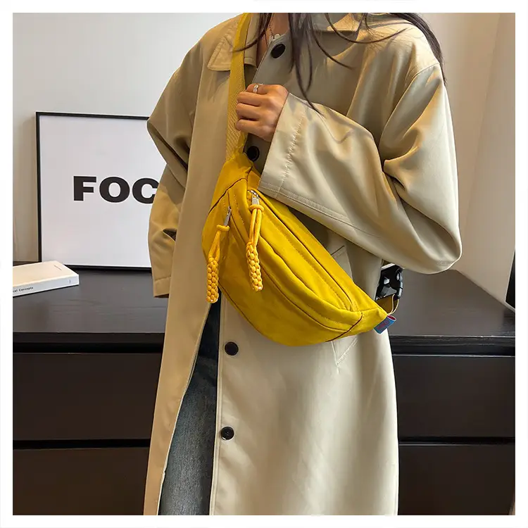 Orange Crossbody Bag for Women with Braided Strap — feature 32