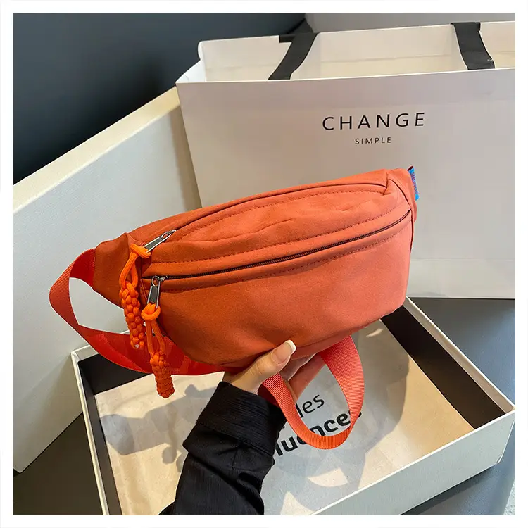 Orange Crossbody Bag for Women with Braided Strap — feature 40