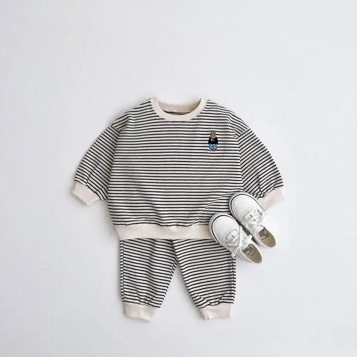 Korean Style Striped Baby Bear Cotton Set — feature 4