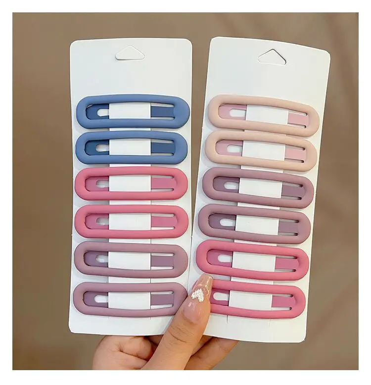 Frosted Candy Color Hairpin 6 Pack Korean Style — feature 7
