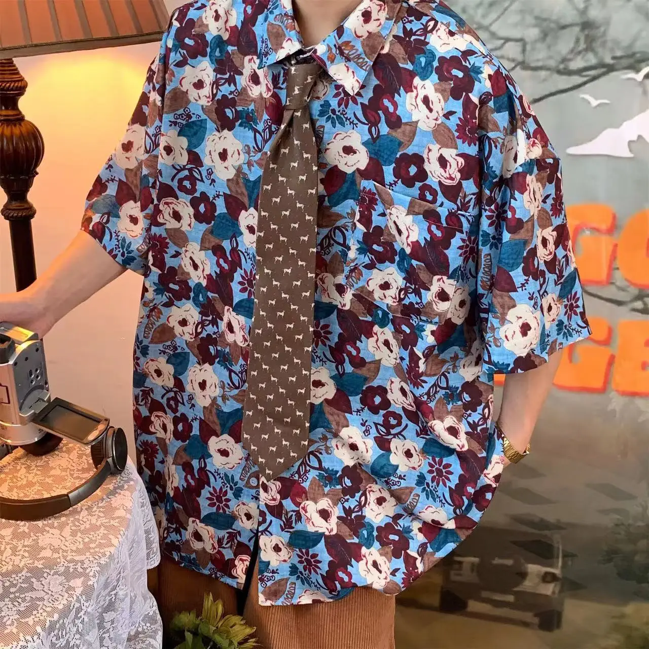 Women Floral Short Sleeve Shirt Japanese Style Summer Wear — feature 11