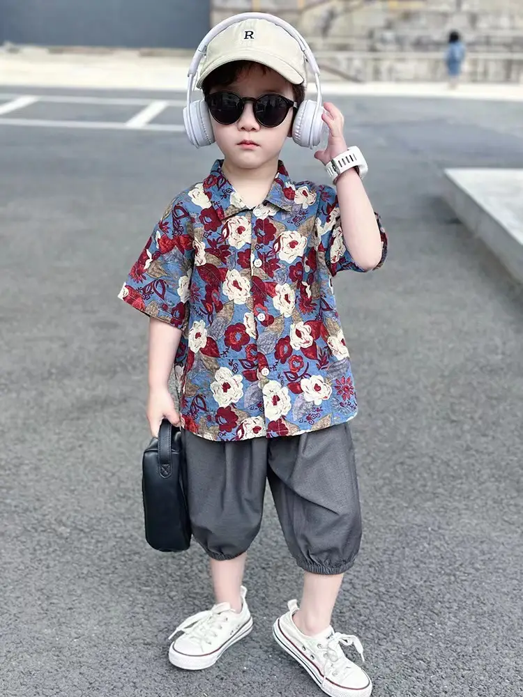 Women Floral Short Sleeve Shirt Japanese Style Summer Wear — feature 6