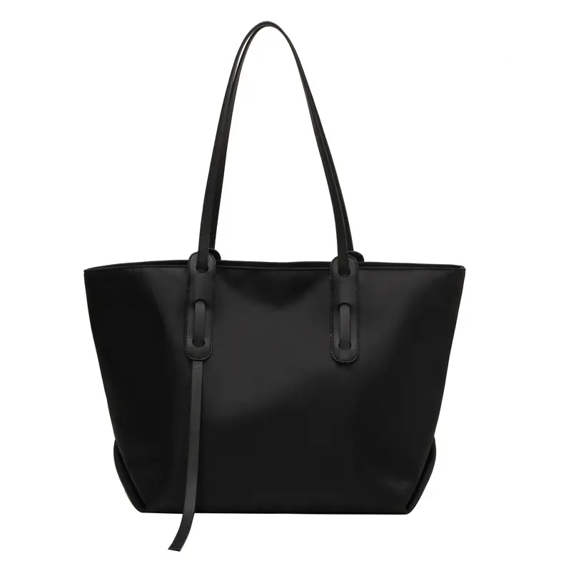 Women's Black Oxford Tote Bag Large Capacity 2023 - Image 7