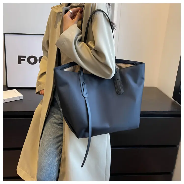 Women's Black Oxford Tote Bag Large Capacity 2023 — feature 14