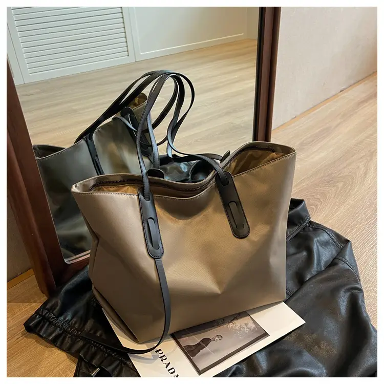 Women's Black Oxford Tote Bag Large Capacity 2023 — feature 27