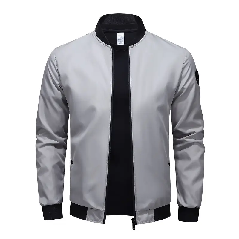 Men's Black Full Zip Bomber Jacket — feature 24