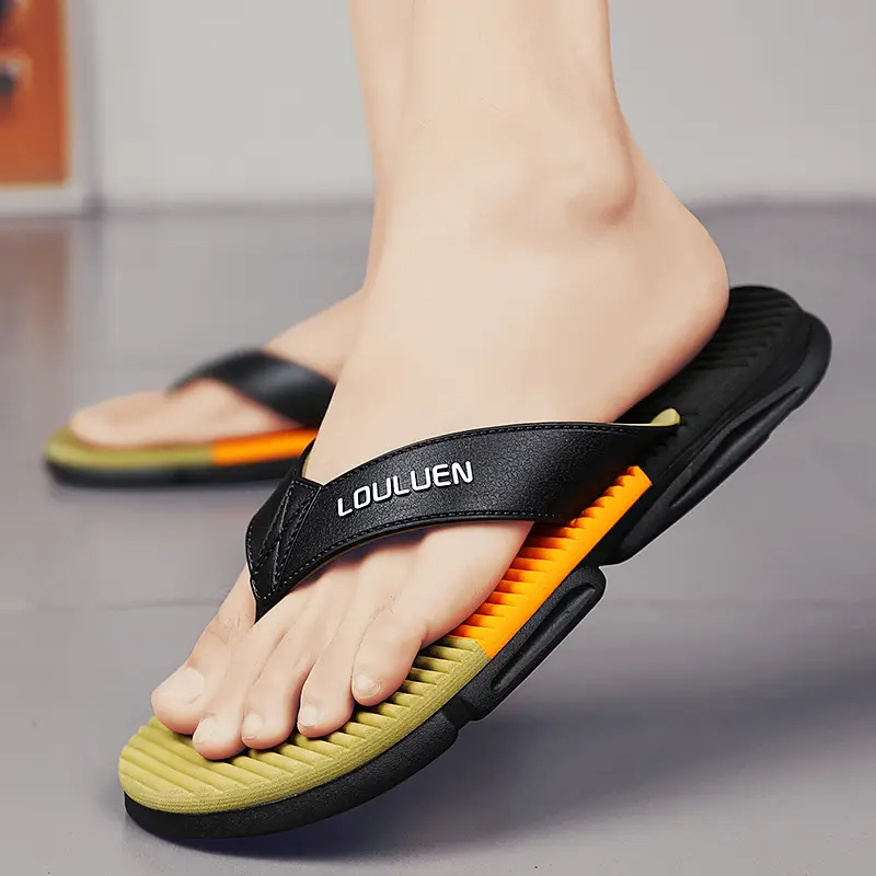 2023 Summer new Flip-Flops Slippers men wear fashion casual beach men's flip-flops - Image 7