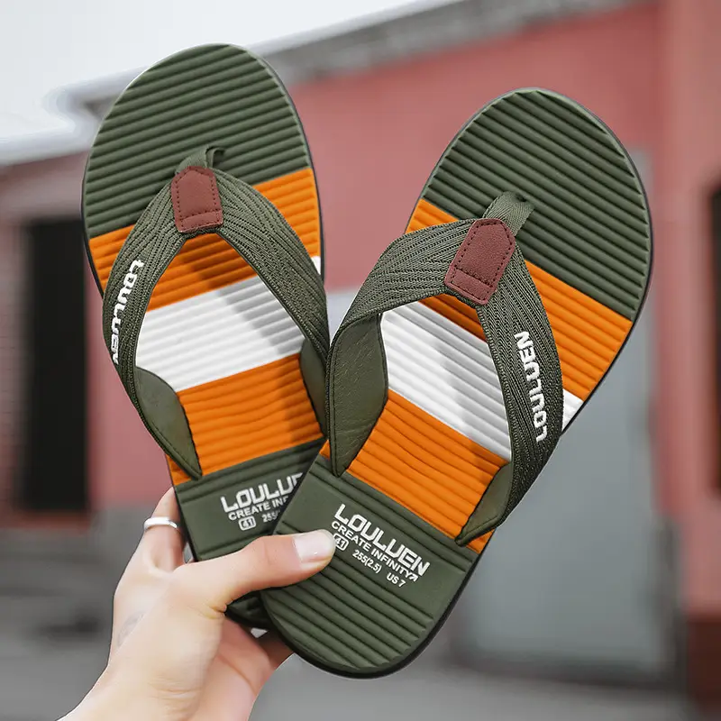 2023 Summer new men's flip flops flip-flops flip-flops beach shoes casual trendy non-slip fashionable outdoor sandals men - Image 7
