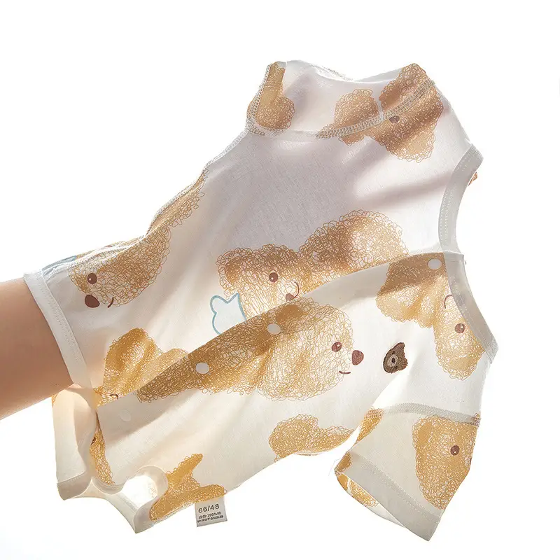 Baby's Boneless Cotton Jumpsuit Short Sleeve - Image 8