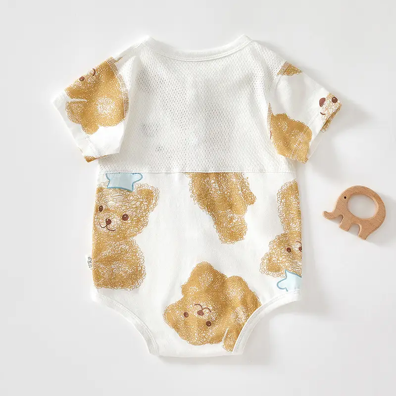 Baby's Boneless Cotton Jumpsuit Short Sleeve - Image 9