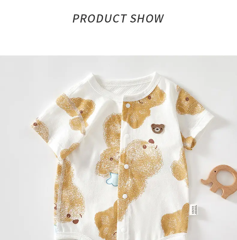 Baby's Boneless Cotton Jumpsuit Short Sleeve — feature 12