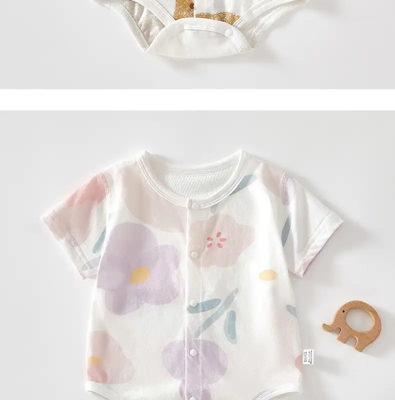 Baby's Boneless Cotton Jumpsuit Short Sleeve — feature 13