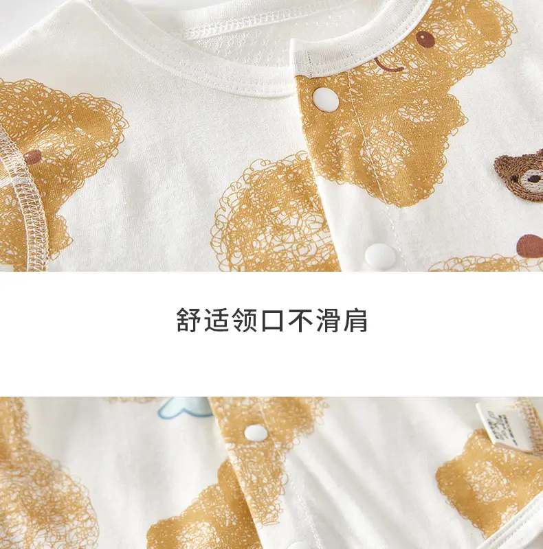 Baby's Boneless Cotton Jumpsuit Short Sleeve — feature 16