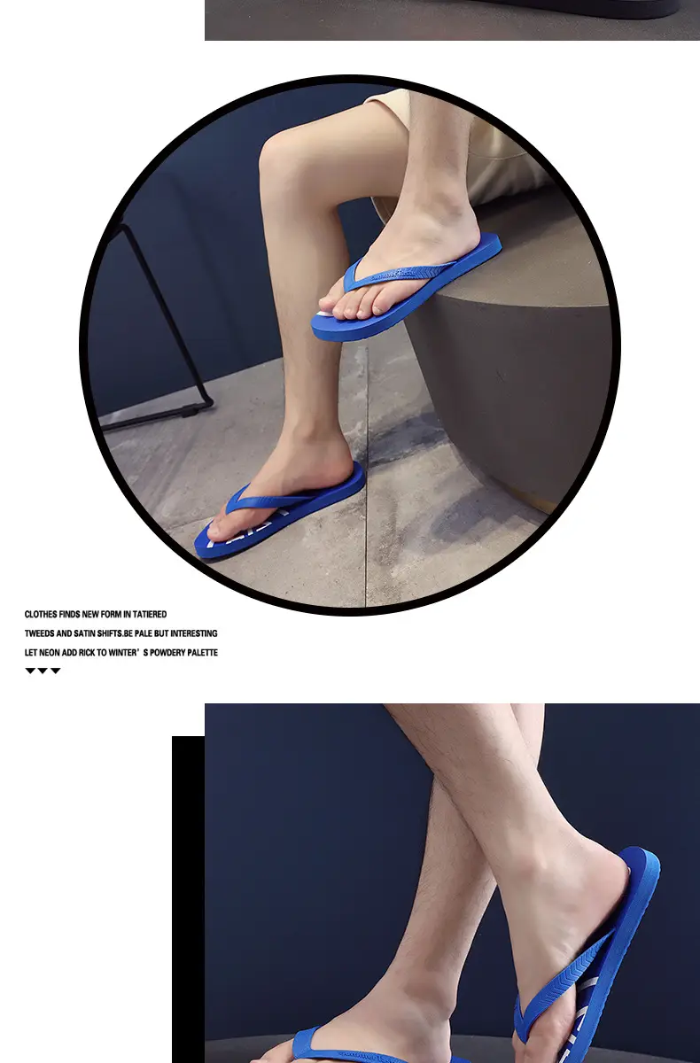 Red Summer Flip Flops Anti-Slip Men's Beach Sandals — feature 14