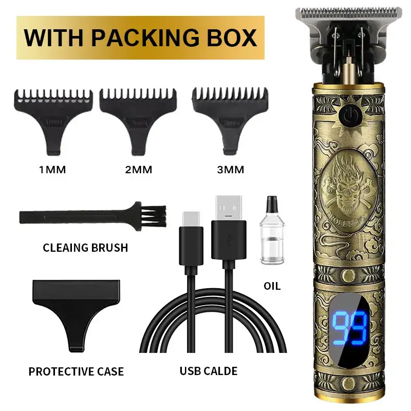 Electric Hair Clipper with 4MM Blades & Oil - Image 40