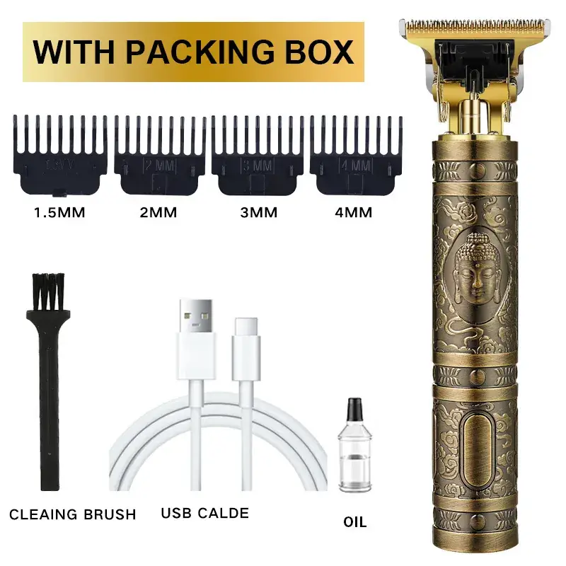 Electric Hair Clipper with 4MM Blades & Oil - Image 3