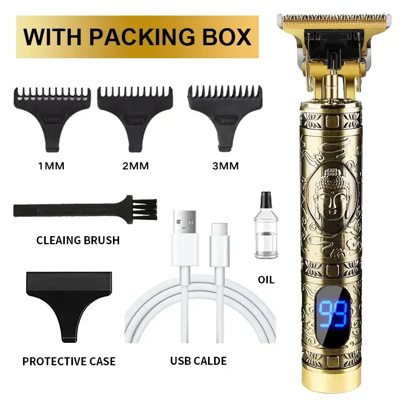 Electric Hair Clipper with 4MM Blades & Oil - Image 33