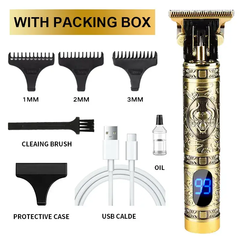 Electric Hair Clipper with 4MM Blades & Oil - Image 34
