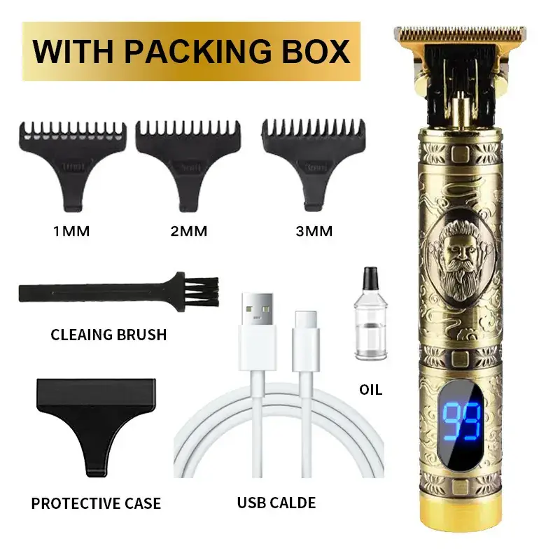 Electric Hair Clipper with 4MM Blades & Oil - Image 35
