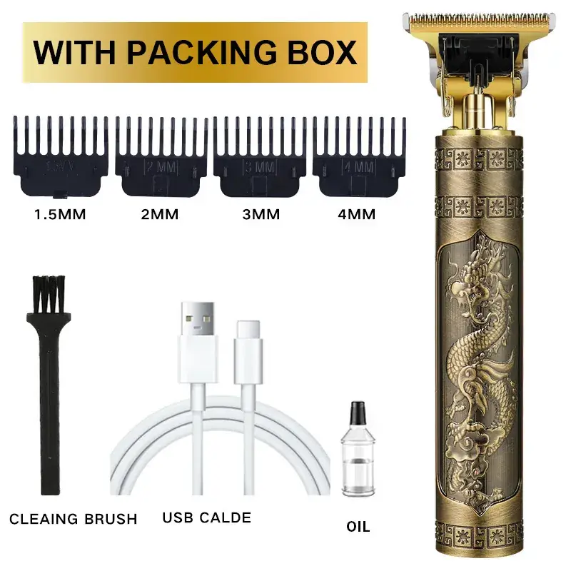 Electric Hair Clipper with 4MM Blades & Oil - Image 4