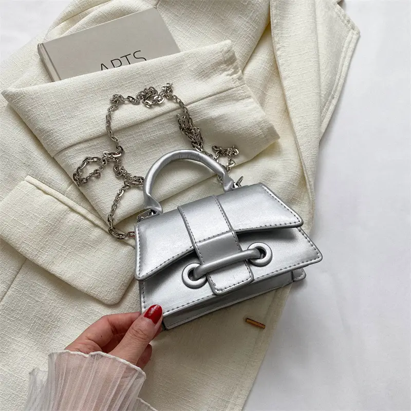 Pink Chain Crossbody Bag for Women 2023 - Image 2