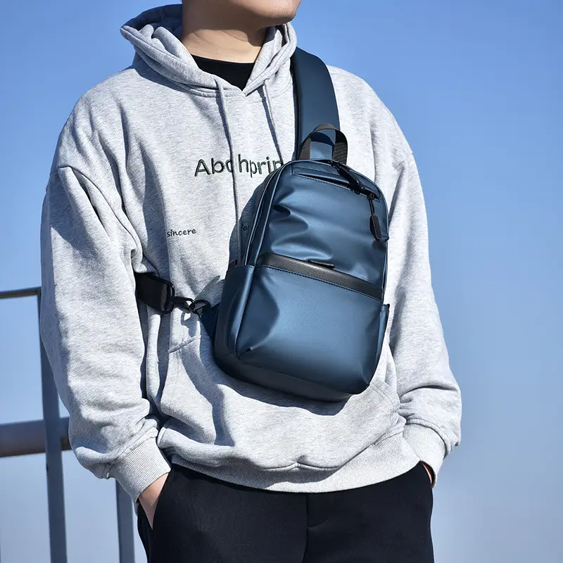 Men's Black Chest Bag for Travel, Office, and Daily Use - Image 5
