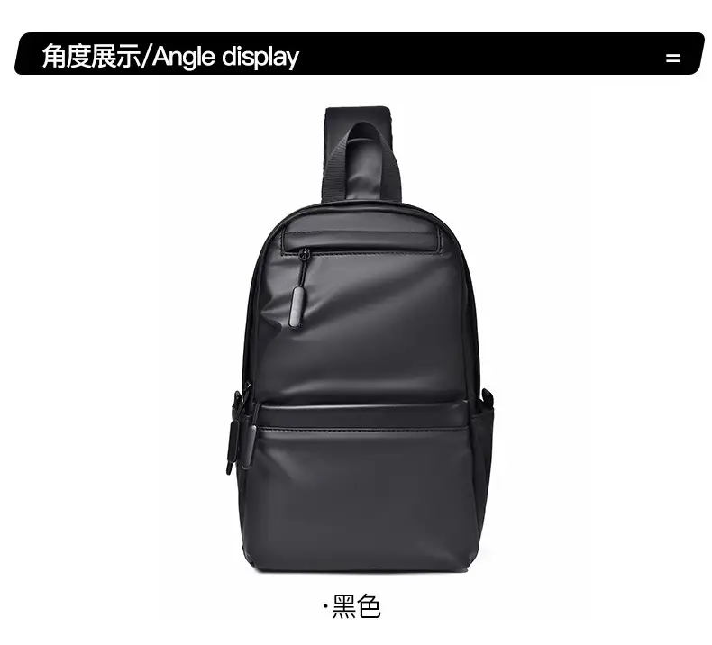 Men's Black Chest Bag for Travel, Office, and Daily Use — feature 30