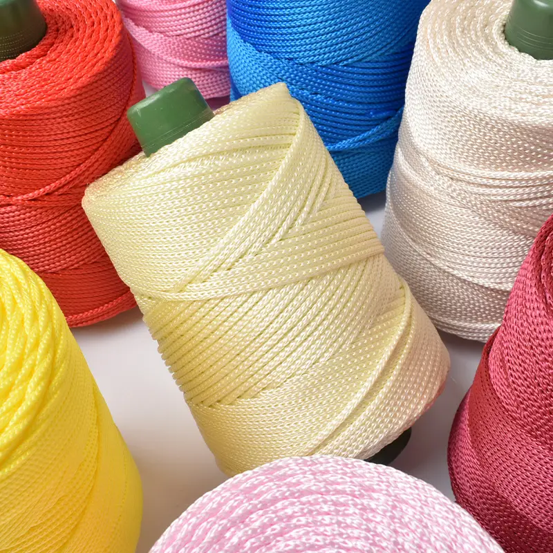 Light body ice silk thread ice twine summer sun hat hand woven diy hook bag cushion blanket hollow bright silk coarse wool