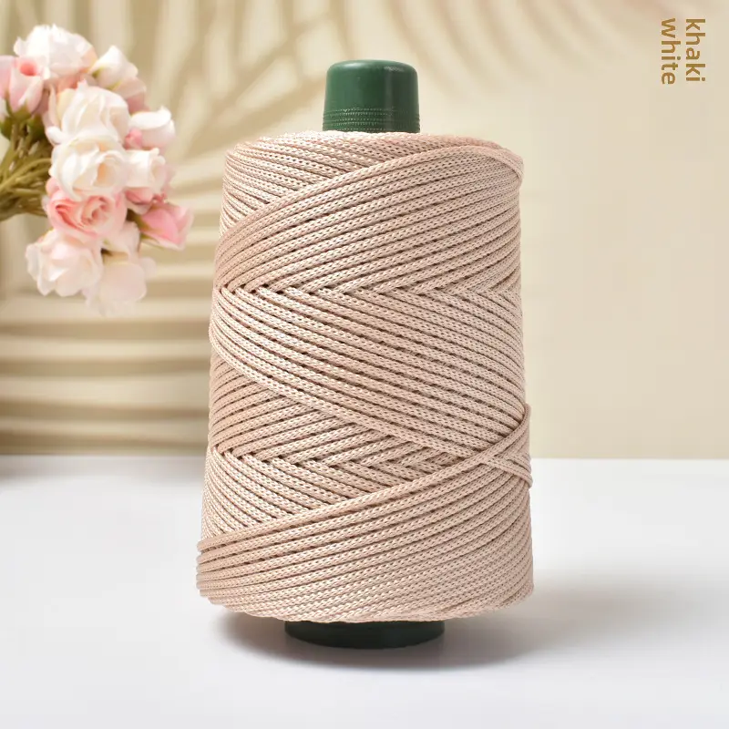 Light body ice silk thread ice twine summer sun hat hand woven diy hook bag cushion blanket hollow bright silk coarse wool