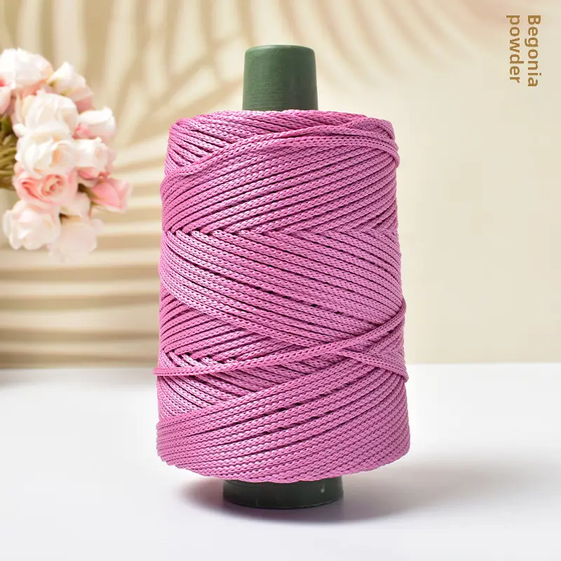 Light body ice silk thread ice twine summer sun hat hand woven diy hook bag cushion blanket hollow bright silk coarse wool