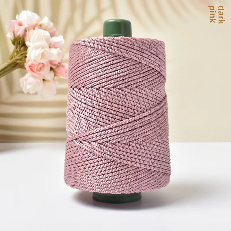 Light body ice silk thread ice twine summer sun hat hand woven diy hook bag cushion blanket hollow bright silk coarse wool