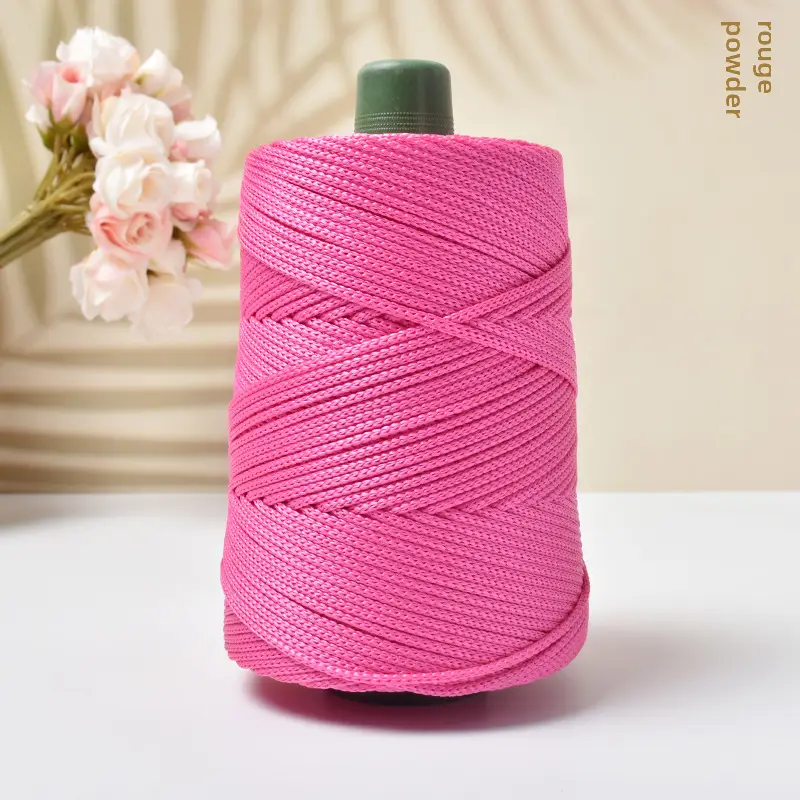 Light body ice silk thread ice twine summer sun hat hand woven diy hook bag cushion blanket hollow bright silk coarse wool