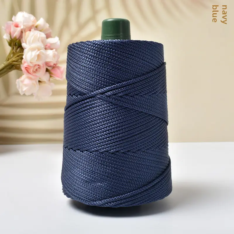 Light body ice silk thread ice twine summer sun hat hand woven diy hook bag cushion blanket hollow bright silk coarse wool