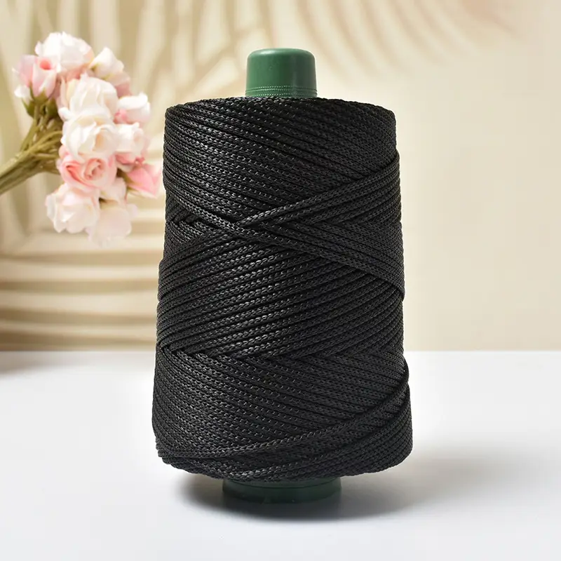 Light body ice silk thread ice twine summer sun hat hand woven diy hook bag cushion blanket hollow bright silk coarse wool