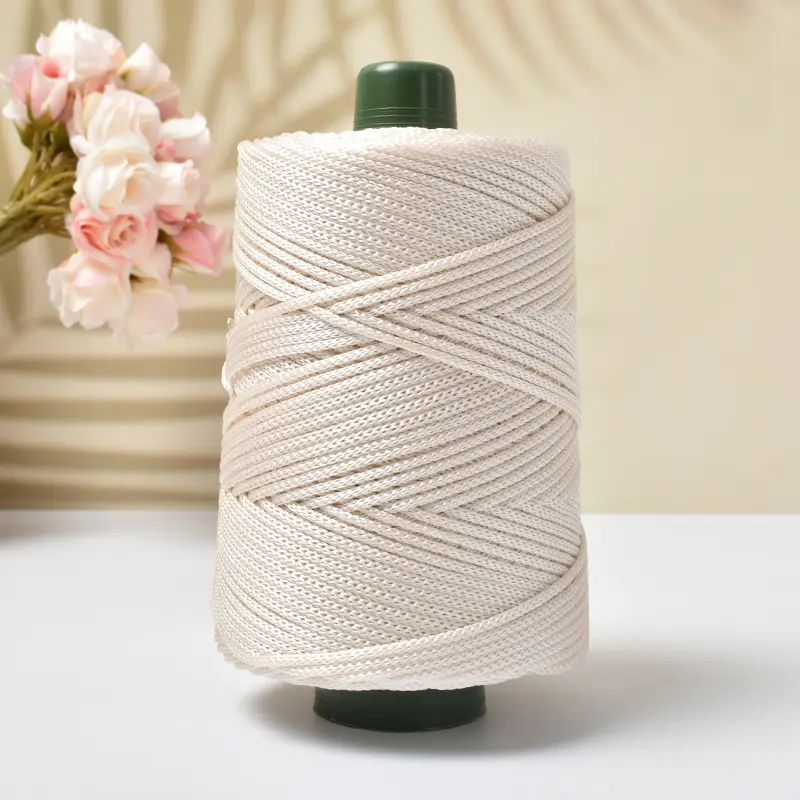Light body ice silk thread ice twine summer sun hat hand woven diy hook bag cushion blanket hollow bright silk coarse wool
