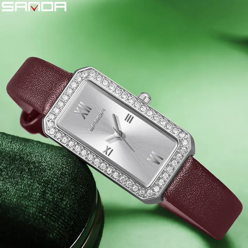 Sanda Light Luxury Diamond-Encrusted Women's Quartz Watch - Image 17