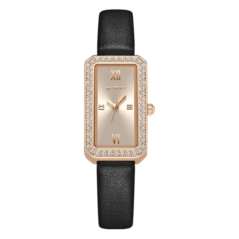 Sanda Light Luxury Diamond-Encrusted Women's Quartz Watch