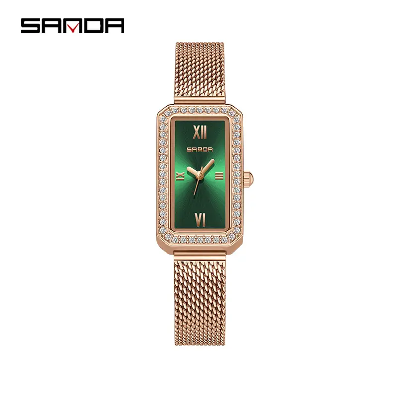 Sanda Light Luxury Diamond-Encrusted Women's Quartz Watch - Image 14