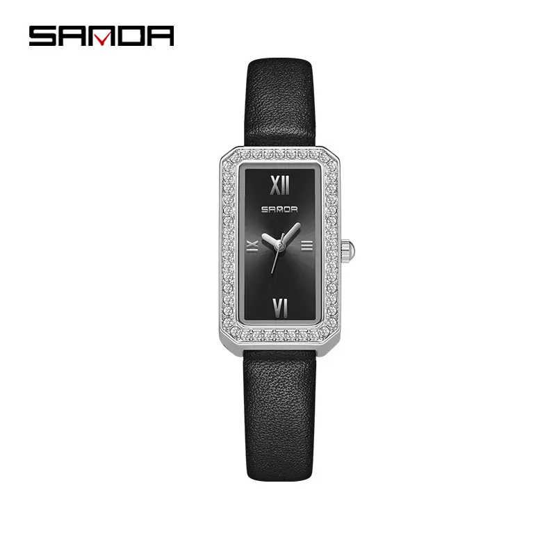 Sanda Light Luxury Diamond-Encrusted Women's Quartz Watch - Image 4