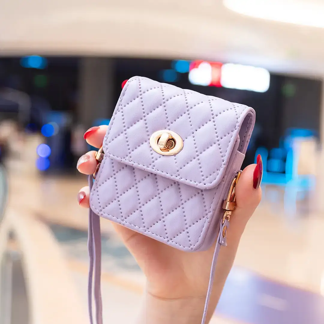 Purple Quilted Phone Case Z Flip7 Universal Mobile Cover — feature 20