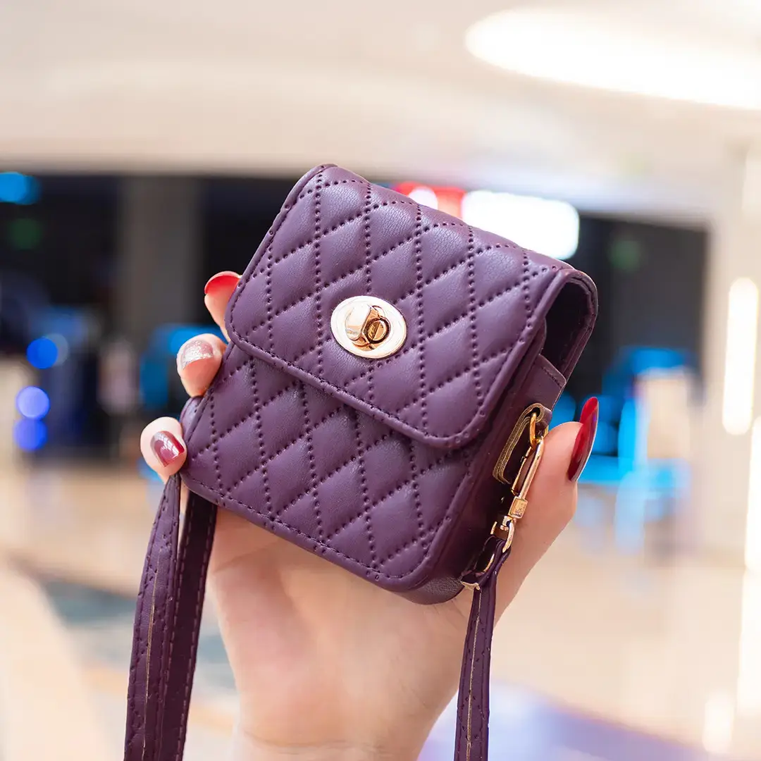 Purple Quilted Phone Case Z Flip7 Universal Mobile Cover — feature 23