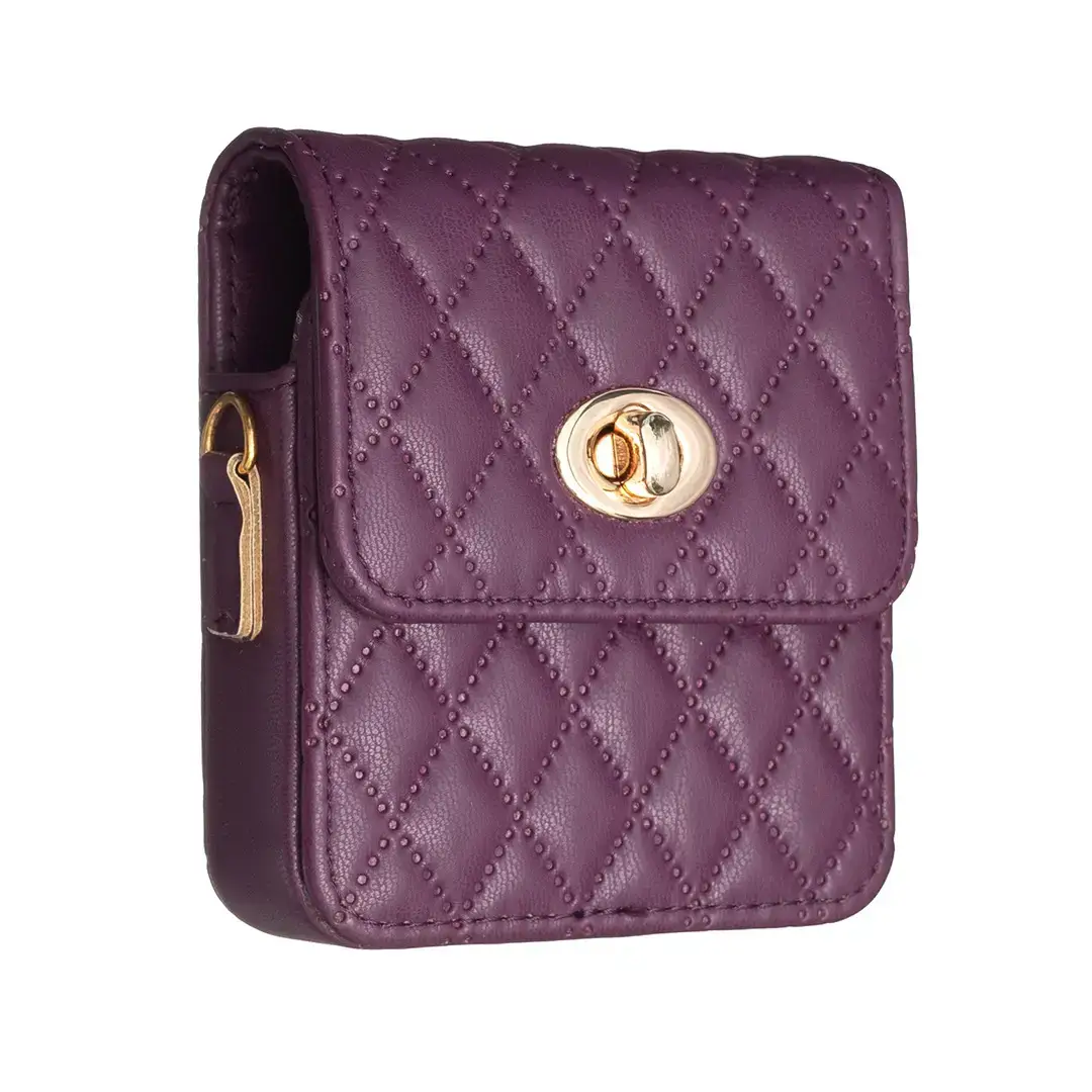 Purple Quilted Phone Case Z Flip7 Universal Mobile Cover — feature 24